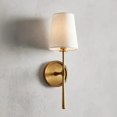 American-style Minimalist All-copper Wall Sconce For Hallways And Living Rooms