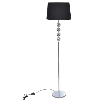   floor lamp with 4-sphere decorative element, floor lamp, standing lamp, lamp, light