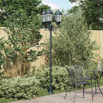   garden light pole dark green and   garden light pole and  