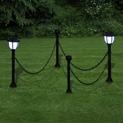 2x LED Lamp Solar Light Outdoor Lamp Garden Light Lantern