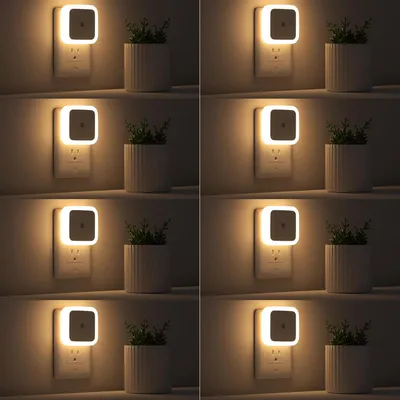 Night Light, Night Lights Plug Into Wall 8-Pack, Nightlight Plug In Night Light, Dusk To Dawn Night Lamp Led