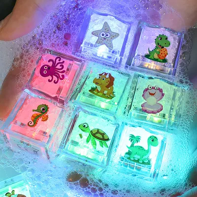 LED Colorful Sensing Flashing Ice Cube Light