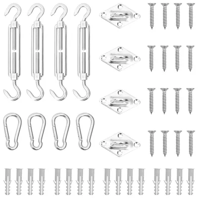   12-piece sunshade accessory set, stainless steel