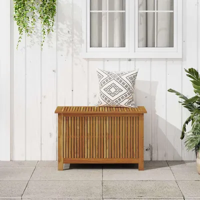   Garden Box 90x Solid Acacia Wood   Garden Storage Box 60x