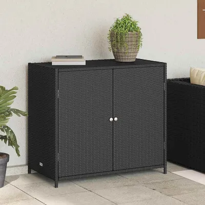   Garden Cabinet 83x Poly Rattan   Garden Cabinet 83x