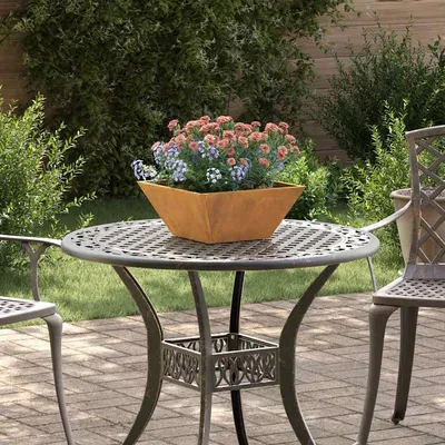   Garden Bowl Planter Rusty 35 x Weatherproof Steel