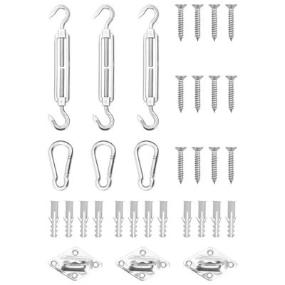   9-piece sunshade accessory set, stainless steel