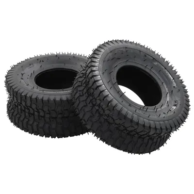    Wheelbarrow Tires 2 pcs. 15x6.00-6 4PR Rubber