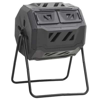   Garden Composter Black 73x64x95 cm 160 L