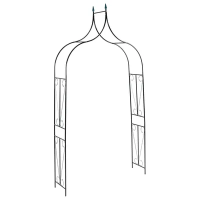    Rose Arch Dark Green 142x37x275 cm Iron