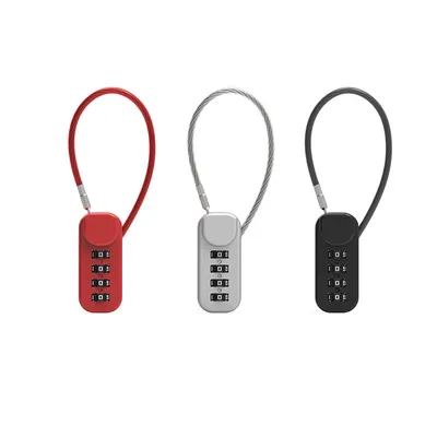 Long And Short Spring Coil Steel Wire Rope Combination Lock Schoolbag Backpack Handle Case Pen Case Mini Combination Padlock 04U