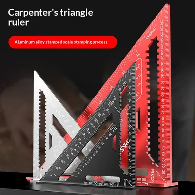 Thickened High-Precision Aluminum Alloy Carpenters Triangle Ruler