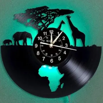 3D Hollow Children's Gift Gramophone Record Wall Clock