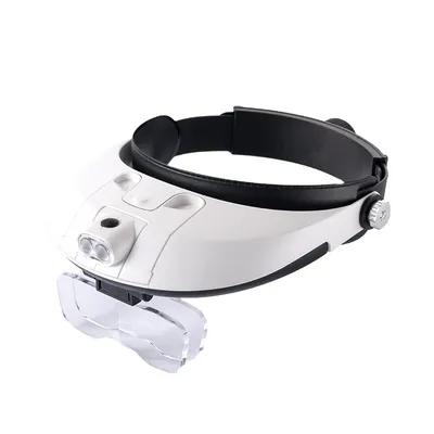 1.0-6.0X LED Headband Magnifier Magnifying Loupe 