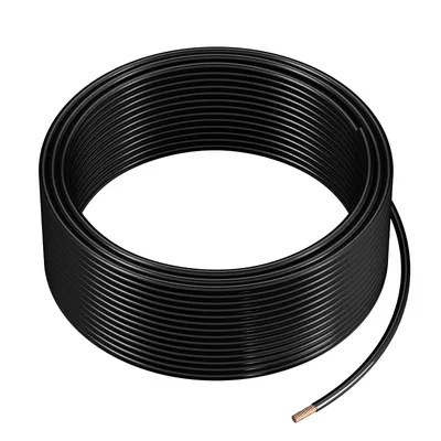 12 AWG THHN Wire 19-Stranded Black Copper Building Wire Nylon Jacket 100 Ft 600V