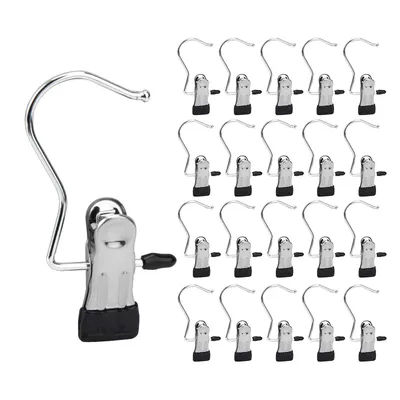 20-Piece Set Of Laundry Hooks And Boat Clips - 20-Piece Set Of Practical Laundry Clips And Party Accessories