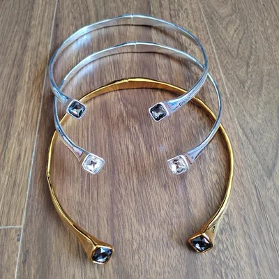 Personalized Geometric Square Womens Niche Design Chic Crystal Choker