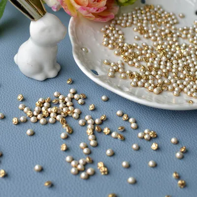 4mm Mini Pearl Metal Clasp