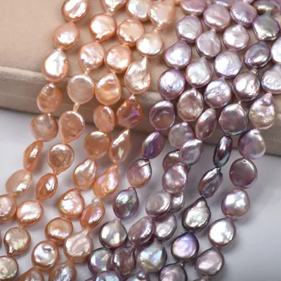 12-13mm With Tail Button Pearl Accessories Natural Freshwater Pearl