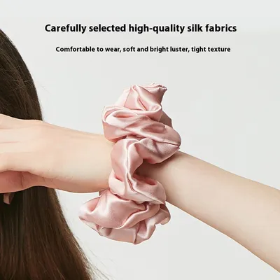 19 M Silk Large Intestine Hair Ring High-grade Headdress Flower 5cm