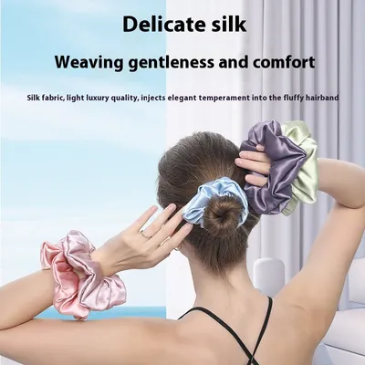 30 M 6cm Silk Hair Ring Satin Hair Band Headband