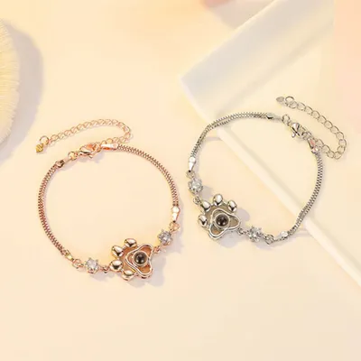 100 Languages Bracelet Custom Lettering Projection