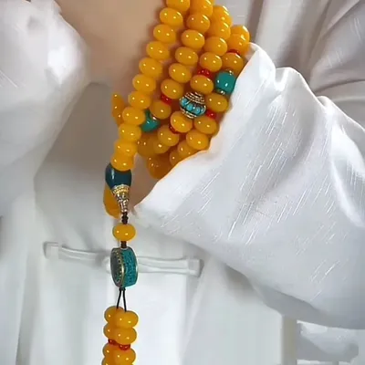 108 Jade Abacus Beads Necklace Buddha Beads