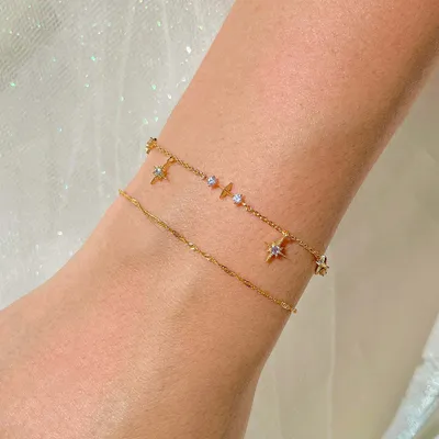 Pendant Bracelet Stainless Steel Anklet Fashionable And Trendy Womens Jewelry
