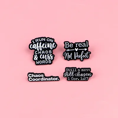 Fashionable And Creative English Letter Brooch