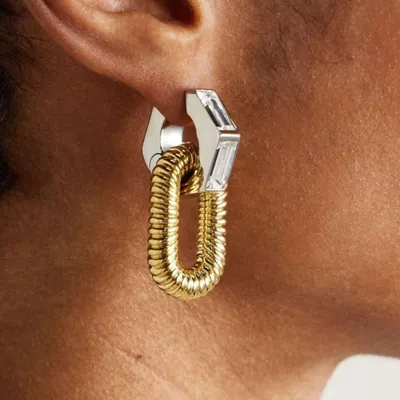 Stainless Steel Fashionable Gold-plated Earrings For Women
