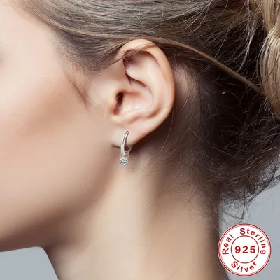 0.3 Carat Maussan Classic Four Claw Diamond Earrings