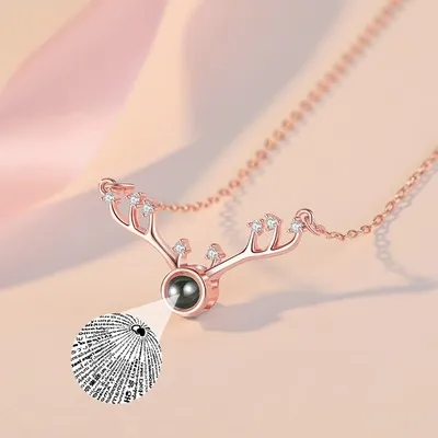 100 Languages I Love Your Confessions A Deer Has Memories Clavicle Pendant Gift