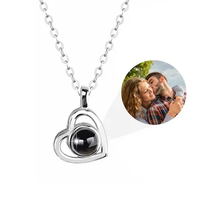 100 Languages I Love You Necklace Nano Projection Customized Color Pictures Photo Love Europe And America