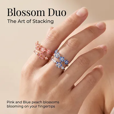 Exquisite And Elegant Flower Cluster Ring For Women
