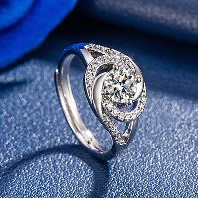 1 Karat Moissanite Ring Women