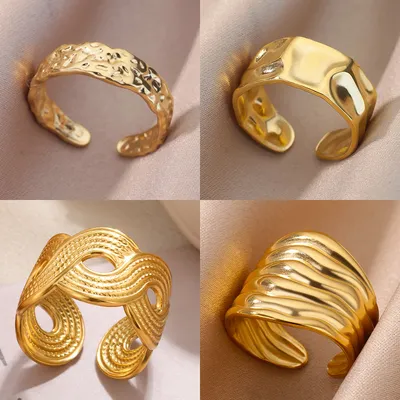 Irregular Wide Band Ring For Women