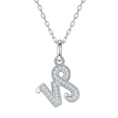 12 Zodiac Signs - Capricorn, Set With Top-quality Moissanite, Luxurious And Fashionable Light Luxury Trend Jewelry, Silver Necklace Pendant S925, Silver-plated Platinum