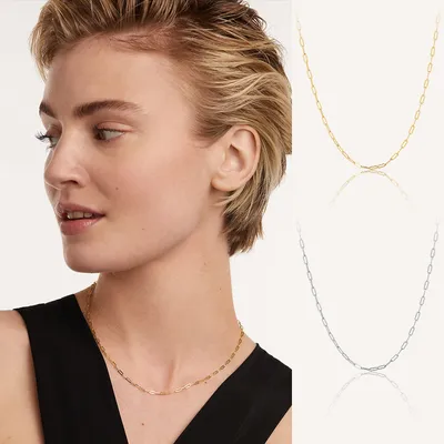 S925 Silver Necklace Internet-celebrity StyleMinimalist Gold ChainLight LuxuryNicheHigh-end