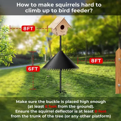 Outdoor Surrounding Squirrel-Proof Hanging Bird Feeder
