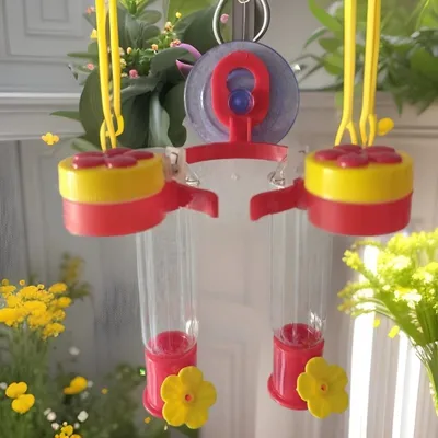 Hummingbird Feeder The Hummingbird Feeder Can Be Hung In Combination With Other Bird Feeders