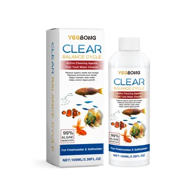 YEGBONG Aquarium Water Clarifier Cleans Aquarium Stains And Sludge, Clarifies Water Quality, And Controls Algae Growth.