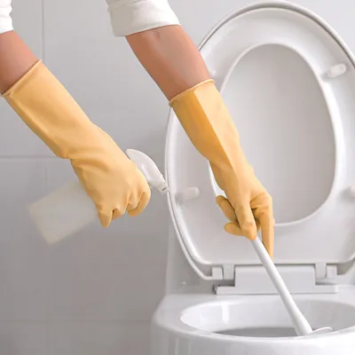 Thickened Rubber Band Dishwashing Gloves Household