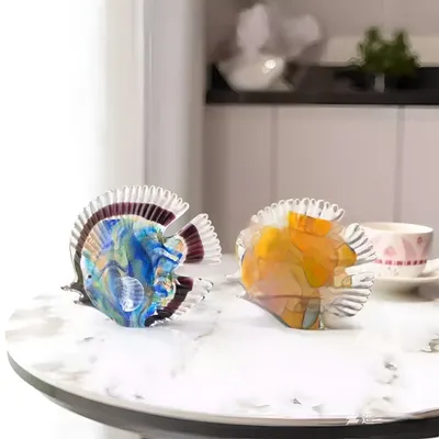 Glass Fish Ornament For The Living Room Or Entryway Home Decor Piece