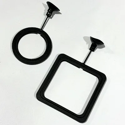 Fish tank feeding ring-round-blue-1 piece