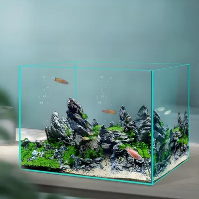 Super White Glass Fish Tank Household Desk