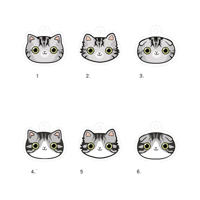 Cat name brand customized identity card bell