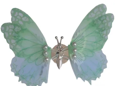 Air outlet decoration-green butterfly-pasted model-1 piece