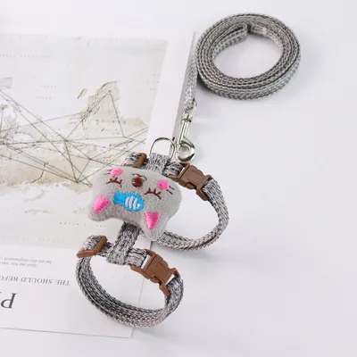 Anti-Breakaway Comfortable Cat Traction Adjustable Cat Rope