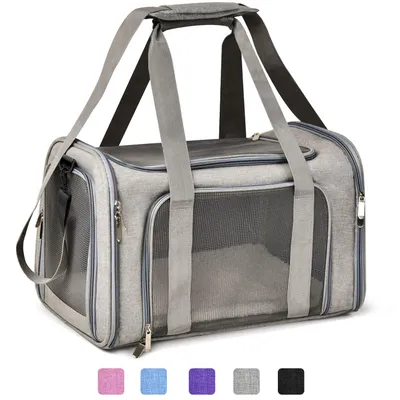Cat Carriers Dog Carrier Pet Carrier For Small  Medium Cats Dogs Puppies, TSA Airline Approved Small Dog Carrier Soft Sided, Collapsible Waterproof Travel Puppy Carrier