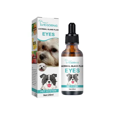 Yegbong Dog Tear Gland Essence, Pet External Eye Tear Stain Remover For Cats And Dogs
